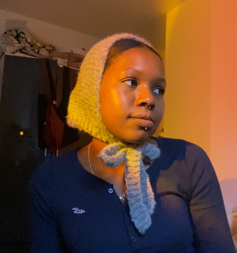 bonnet - Grey mohair