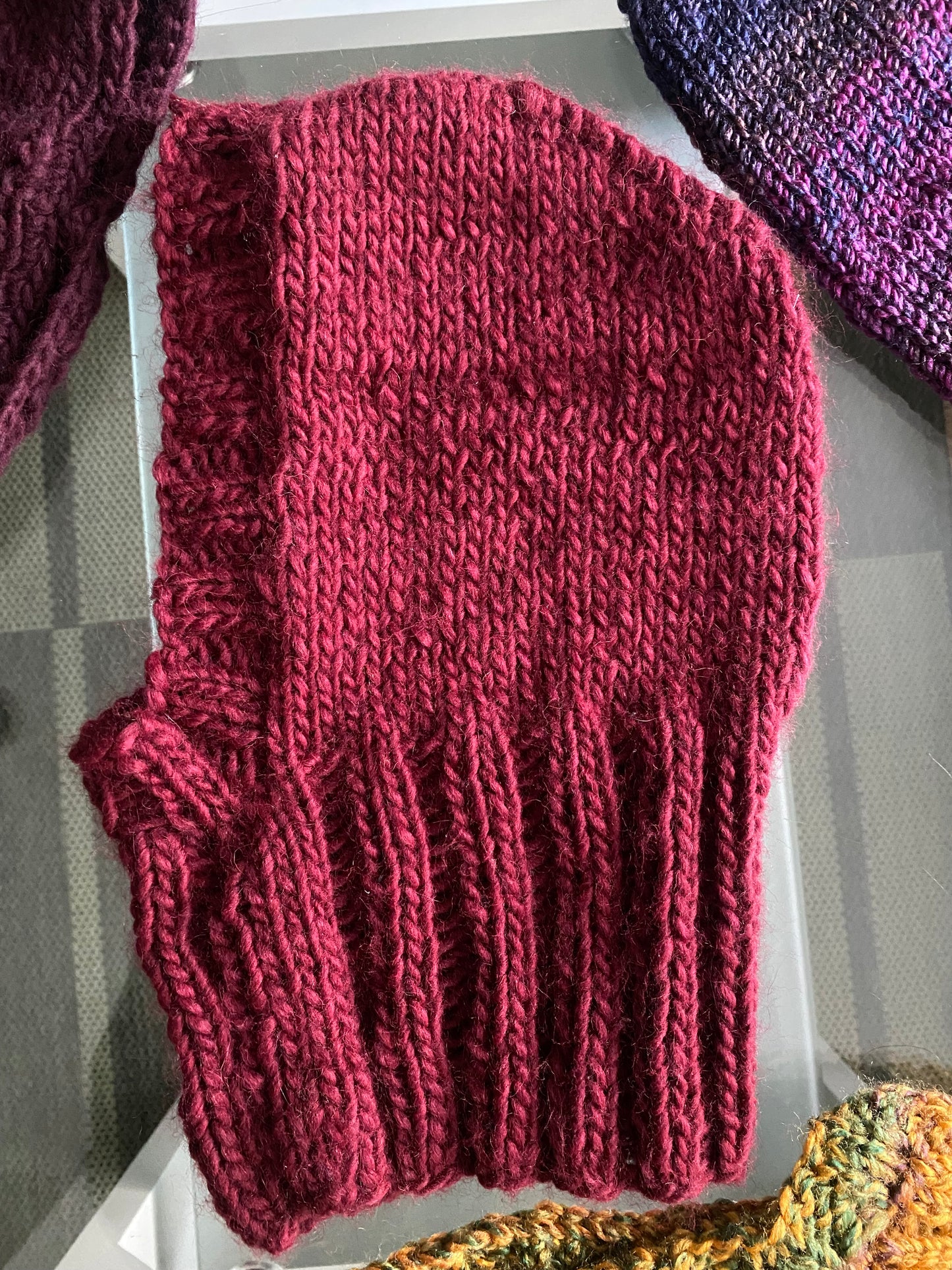 balaclava dark red