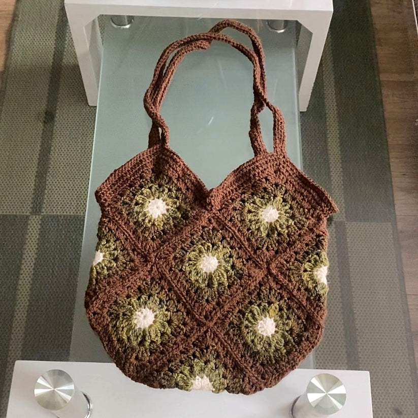 Granny square tote bag