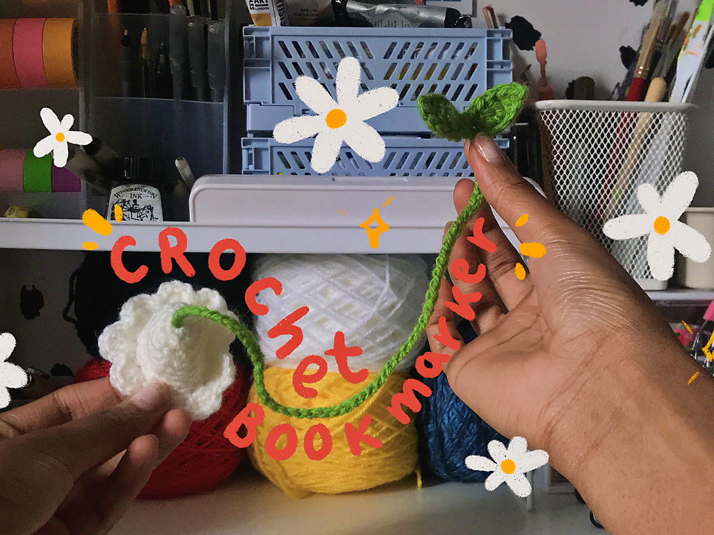 flower book marker *PATTERN*