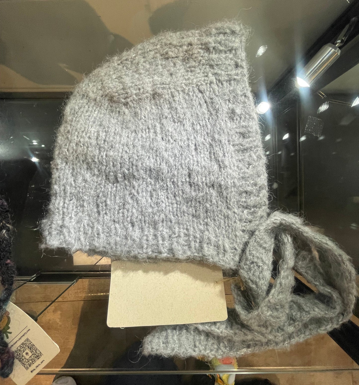 bonnet - Grey mohair