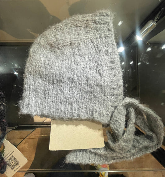 bonnet - Grey mohair