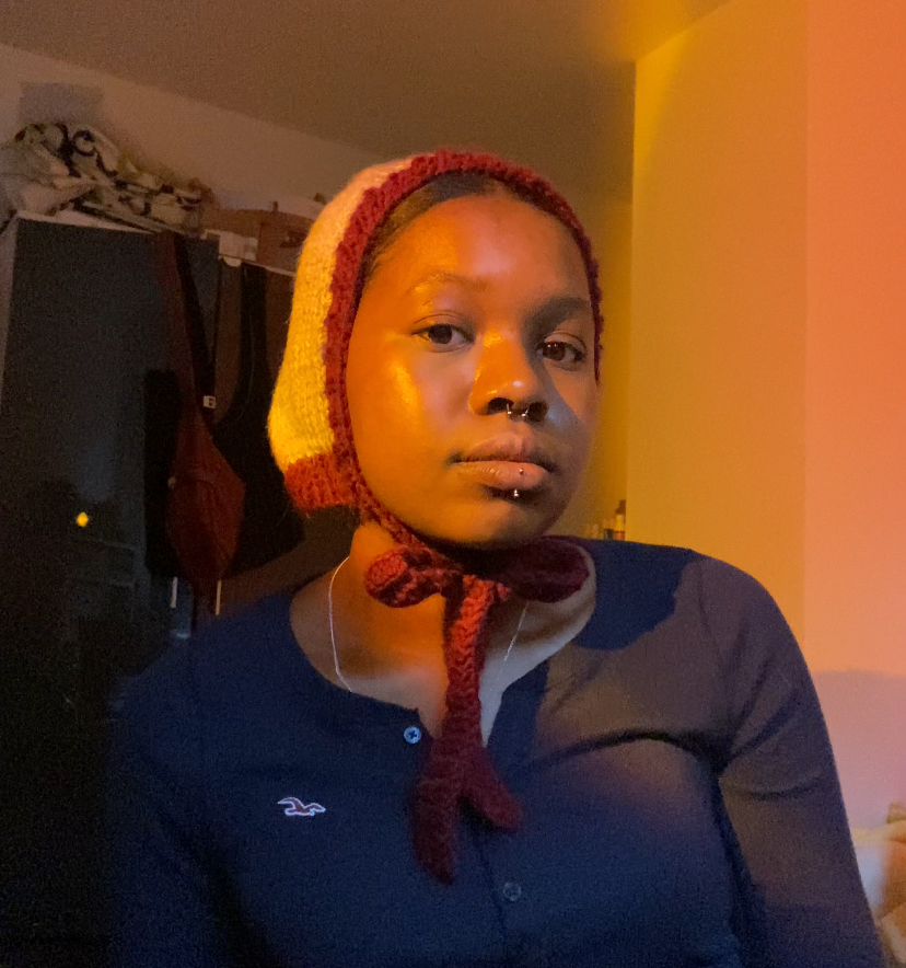 bonnet - Pink and red