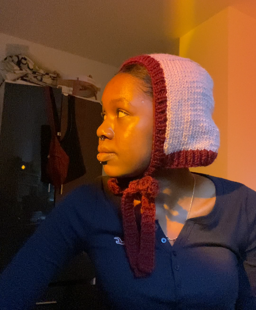 bonnet - Pink and red